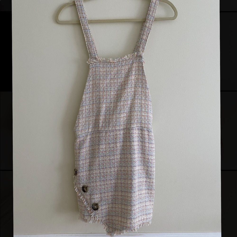 Multicolored Overall Mini Dress